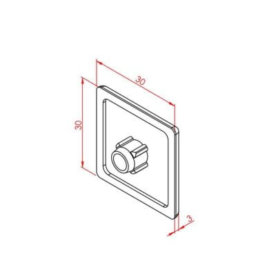 Profil Kapağı 30X30 Gri - Görsel 2