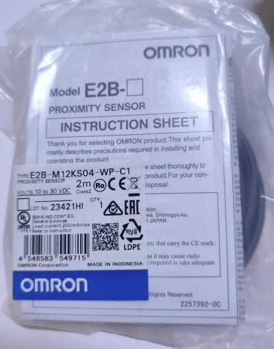 Omron İndüktif Sensör E2B-M12KS04-WP-C1 NPN NO - Görsel 2