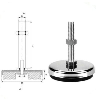 T.Tamponu Bombeli Krom Kap. 40/M12x 50 Mm - Görsel 2