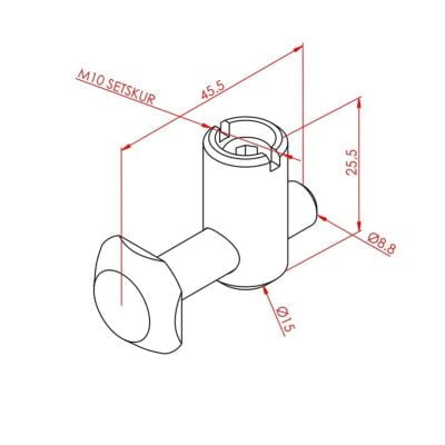 Çektirme Tip Bağlantı Düz 40X40 K10 Yeni - Görsel 2