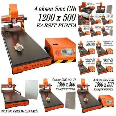 3 Eksen T-Rex 1000 Mini Cnc Freze - Görsel 4